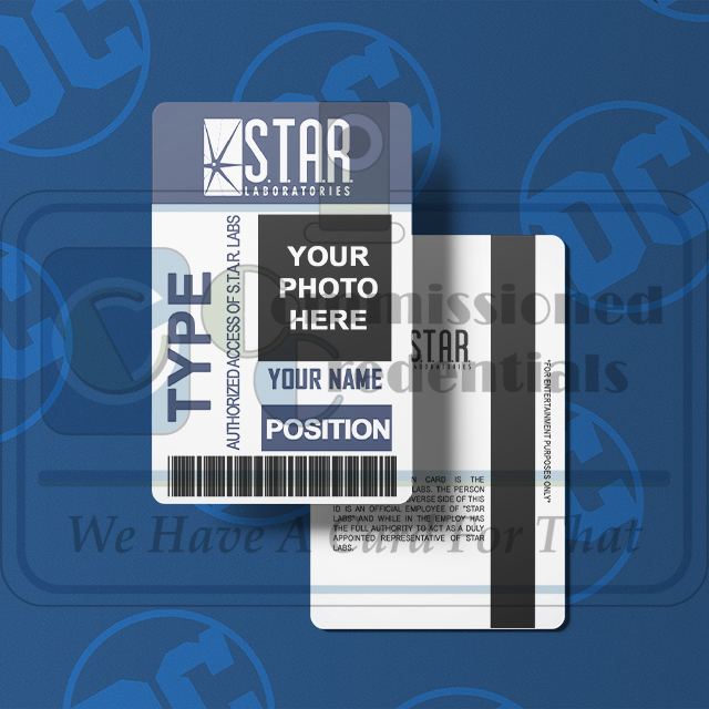 Custom STAR Labs ID – Commissioned Credentials