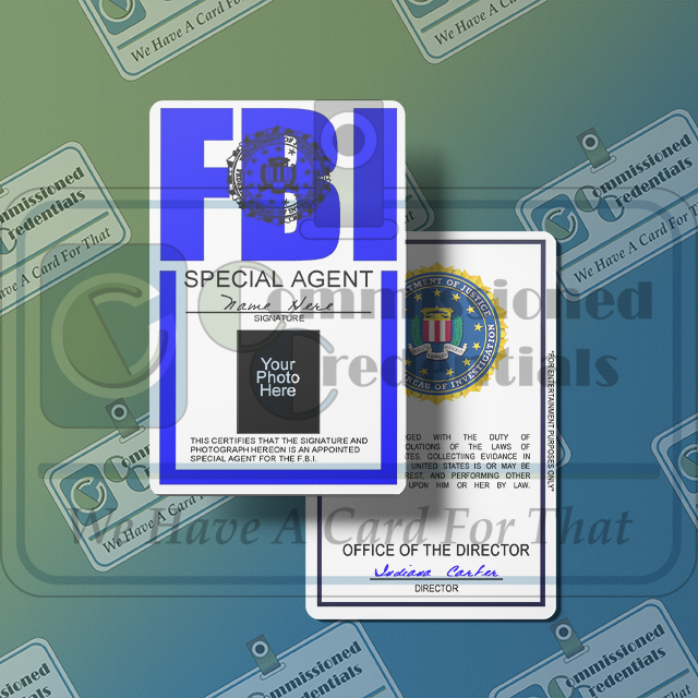 Custom FBI ID (Twin Peaks Vert) – Commissioned Credentials