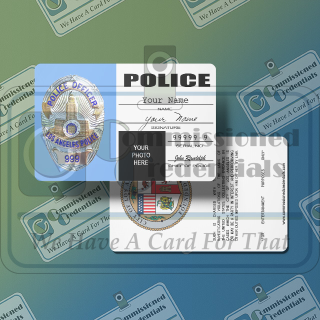 Custom Columbo ID – Commissioned Credentials