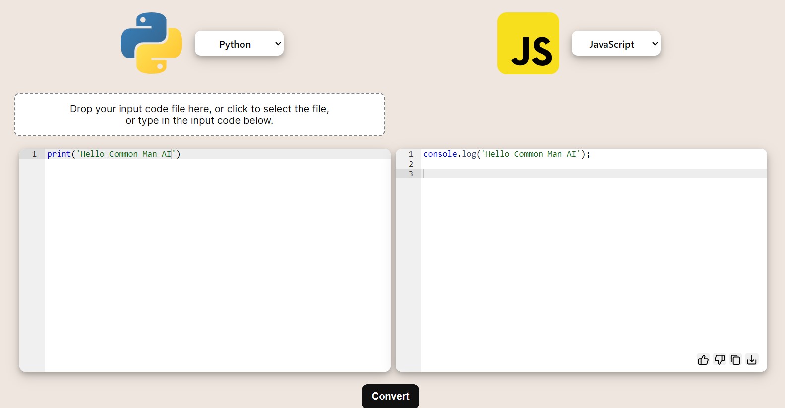 Code Convert AI