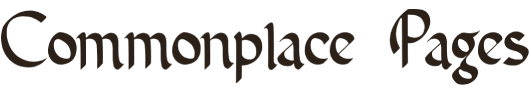 Commonplace Pages logo.