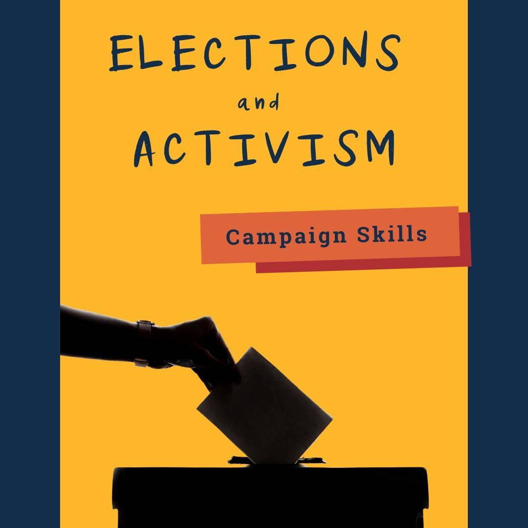 silhouette of hand putting a voting ballot into a box