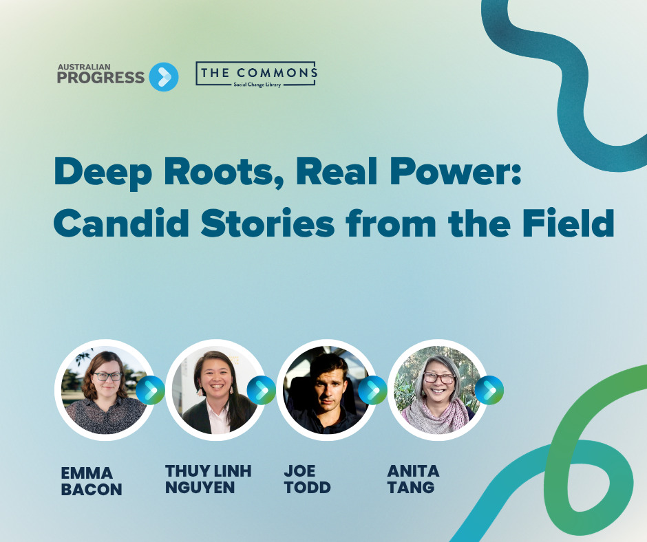 Feature image with title text that reads 'Deep Roots, Real Power: Candid Stories from the Field'