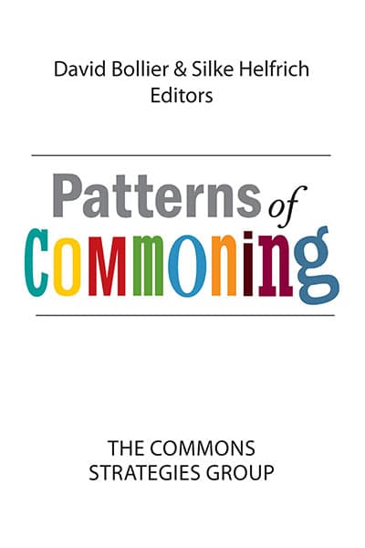 Book cover - Title reads Patterns of Commoning.
