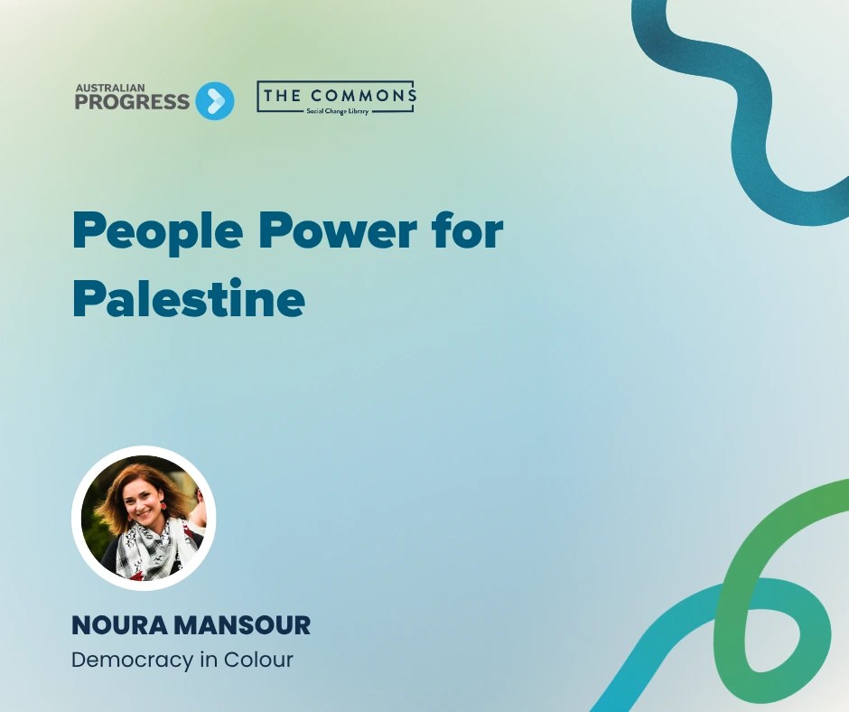 Banner image for Progress 2026. Text reads 'People Power for Palestine'.