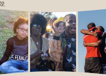 Screenshot of website - The Reparations Narrative Lab https://www.reparationsnarrativelab.org/ 3 images of Black people.