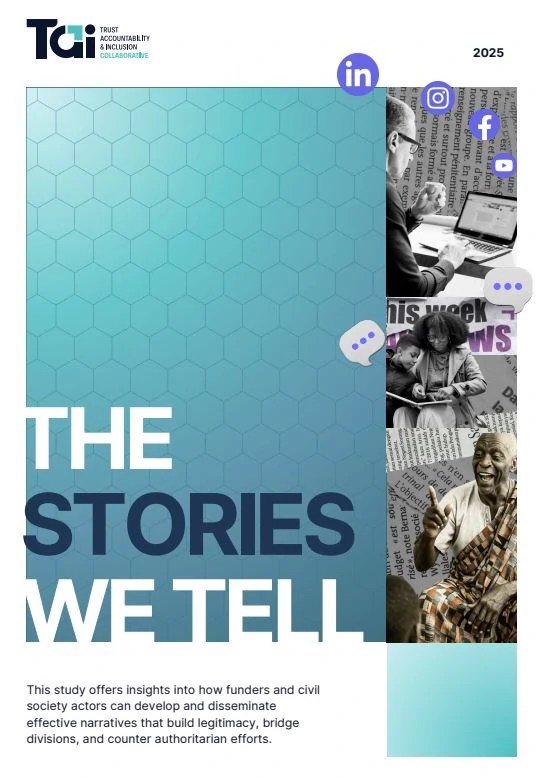 Cover for the report the stories we tell