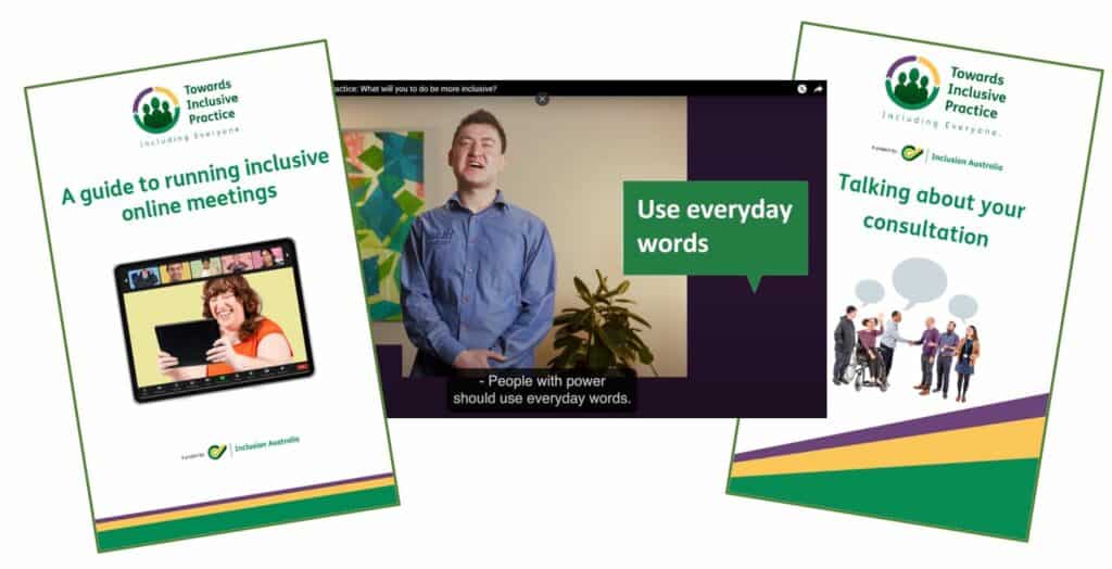 Snapshot of some Towards Inclusive Practice resources