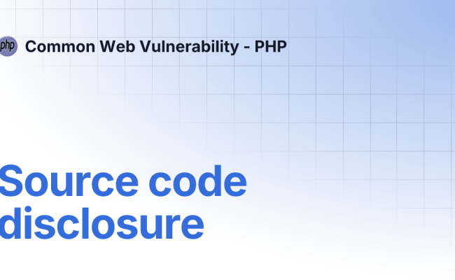 Source Code Disclosure | Common Web Vulnerability - PHP
