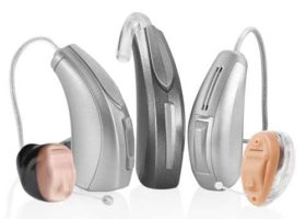 group of hearing aid styles