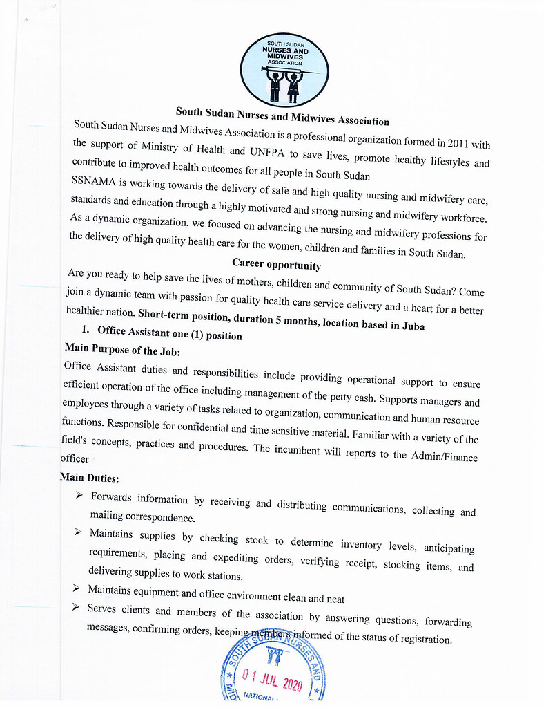 photo Job Vacancies Ngo Forum south sudan ngo forum communication portal