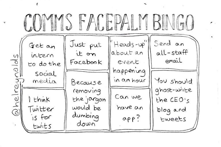 Let’s play comms bingo | Comms Creatives: creative training for ...