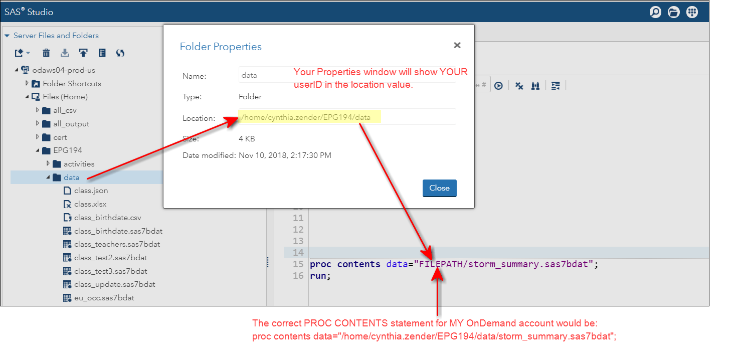 Solved: Programming1 Lesson 2: Accessing Data - SAS Support Communities