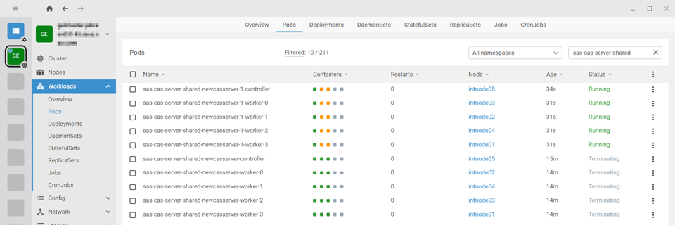 SAS Viya – CAS Server Life Cycle Management