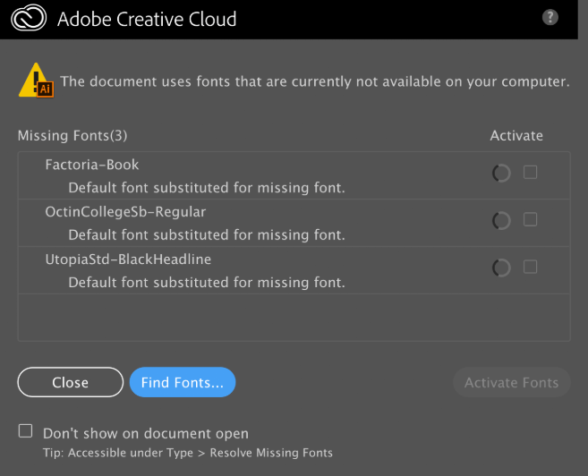 Missing Adobe Fonts In Illustrator? This Could Be ... - Adobe Product ...