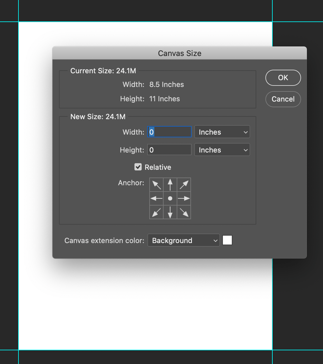 Solved: Canvas Size Not Adjusting Correctly - Adobe Community - 10498491