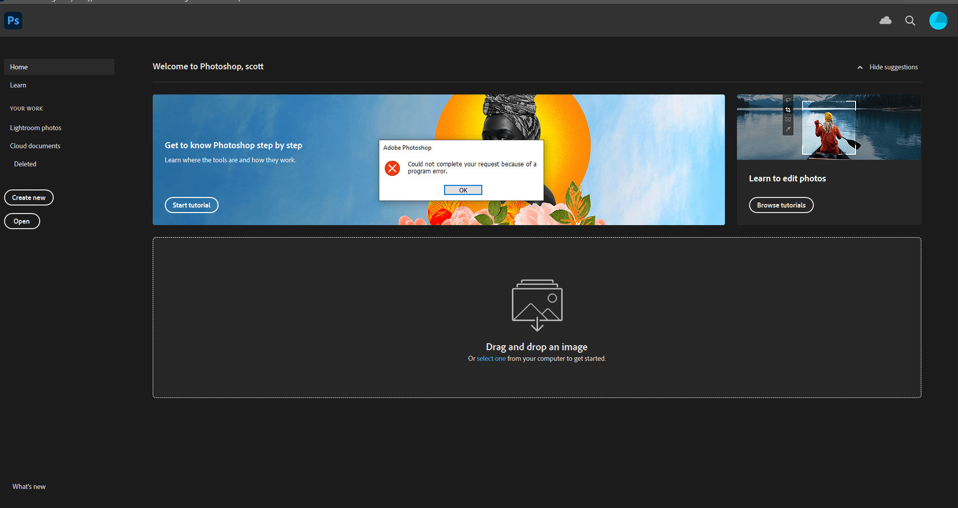Just Updated To 2021, Photoshop Crashes Almost Imm... - Adobe Support ...