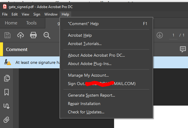 Adobe acrobat pro dc makes your job easier every day with the trusted pdf. How Do I Logout To Acrobat Dc Pro Adobe Support Community 10474120