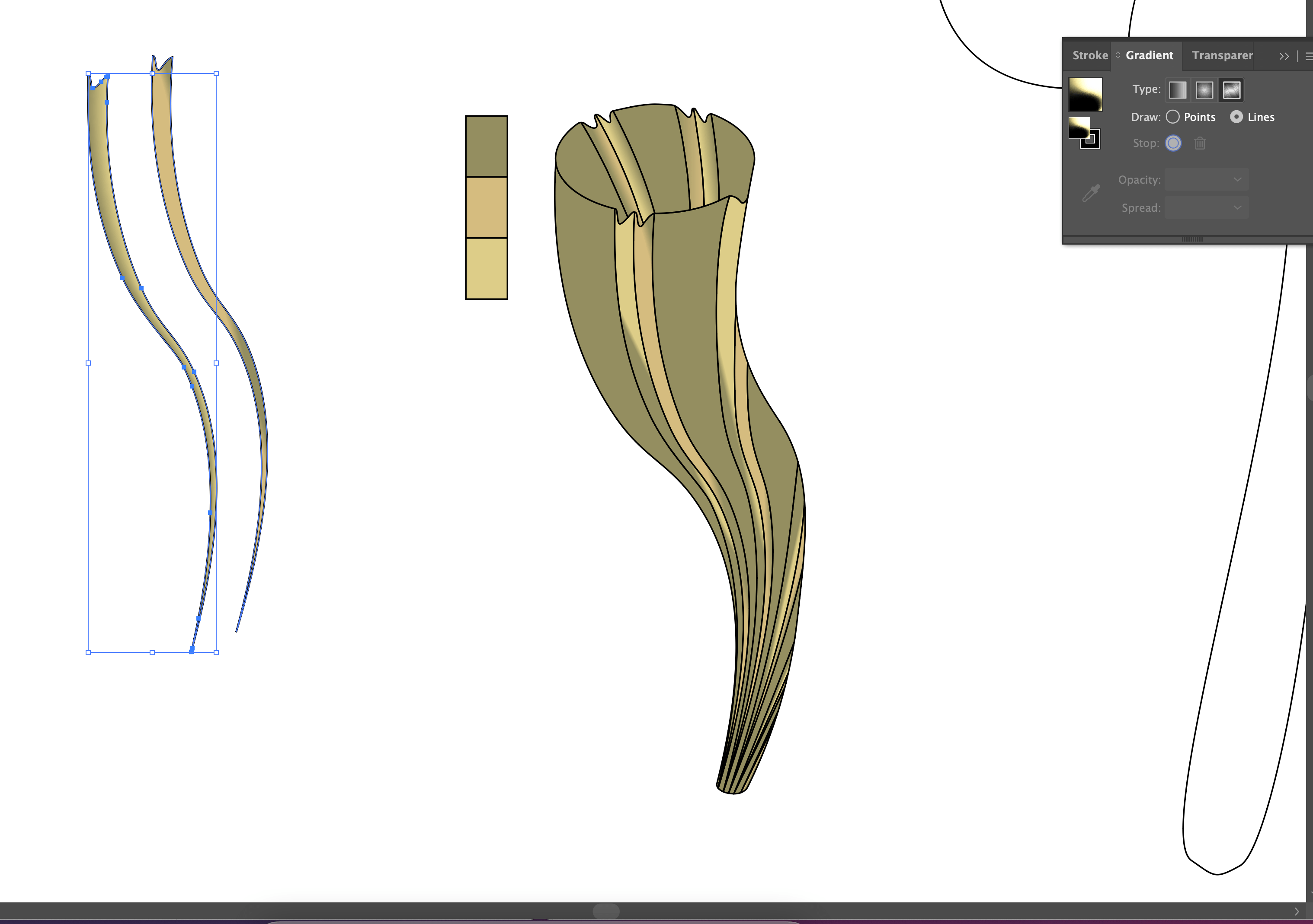 Gradient On Wavy Lines - Adobe Community - 11808607