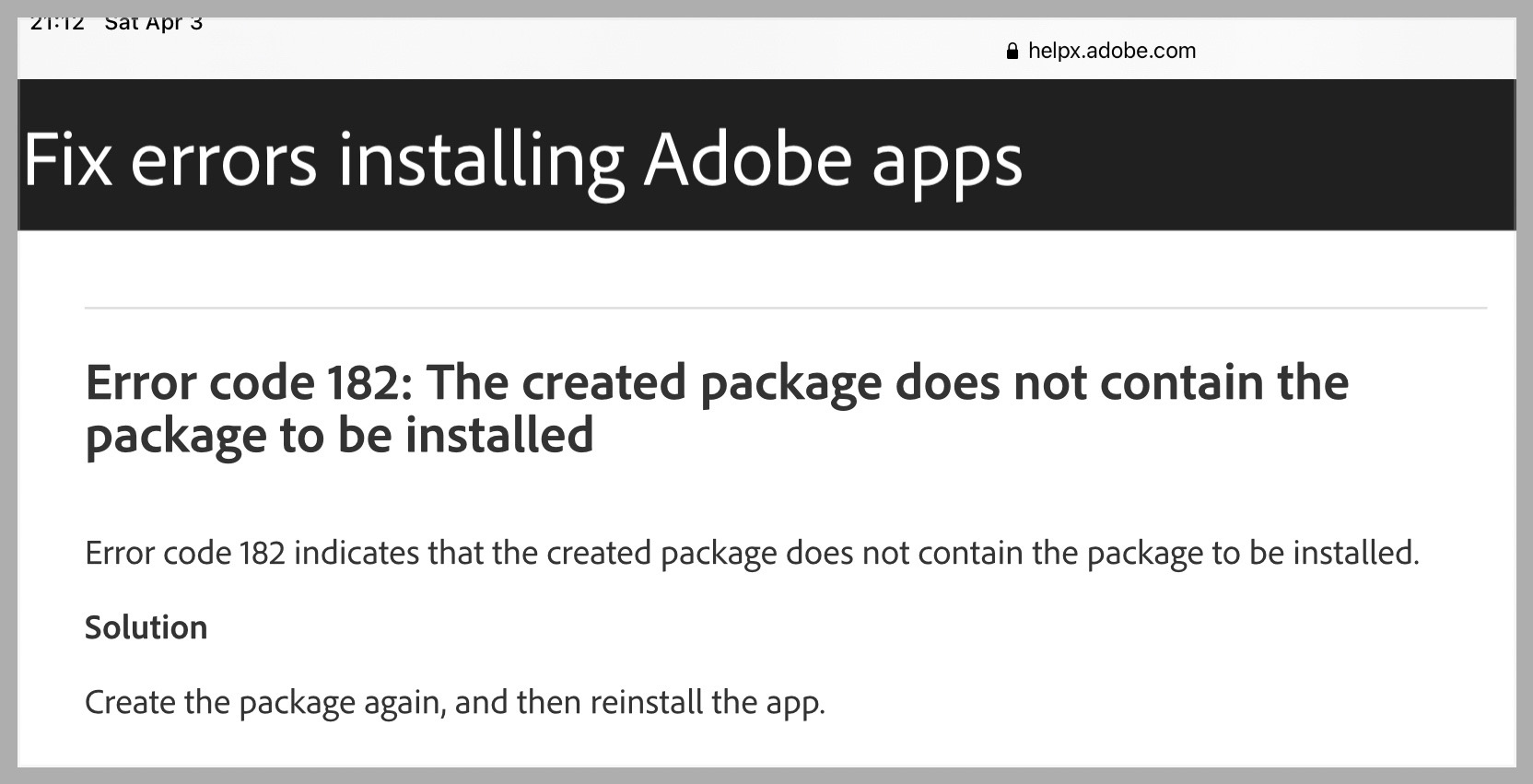 Could Not Install Adobe Photoshop Cc2021 Showing E... - Adobe Community ...