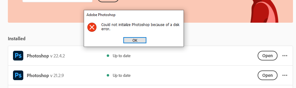 Photoshop Won't Boot: 