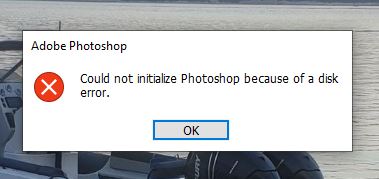 P: Could Not Initialize Photoshop Because Of A Dis... - Adobe Product ...