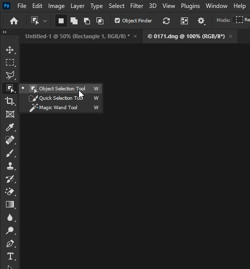 Solved: 'Object Selection Tool' On The Toolbar Dissaper. - Adobe Product Community - 12706263