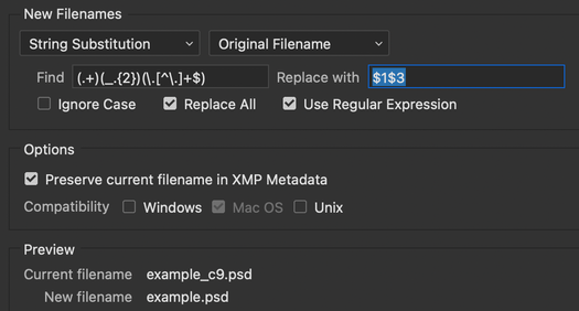 Solved: How Do I Remove A Number Sequence Using Batch Rena... - Adobe Community - 6217698