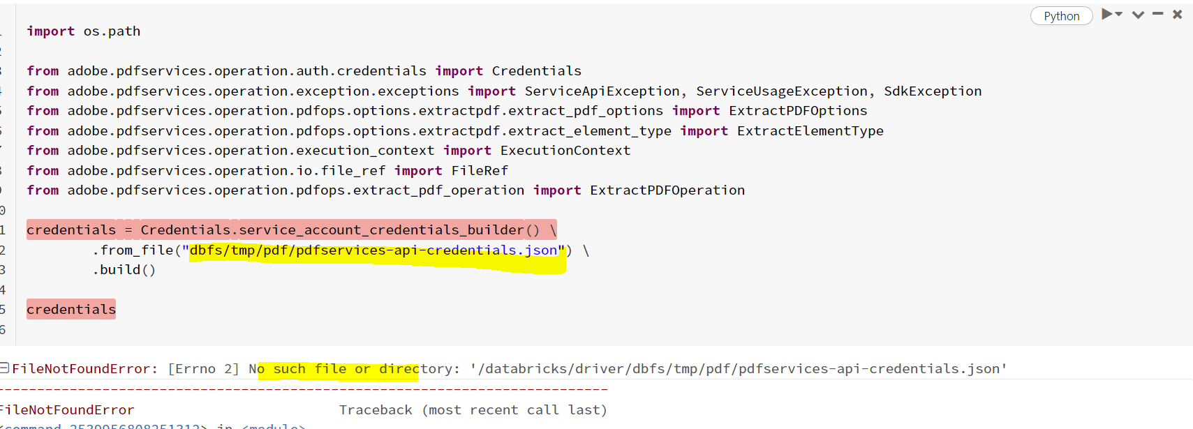 PDF Extract API - Adobe Community - 13440239