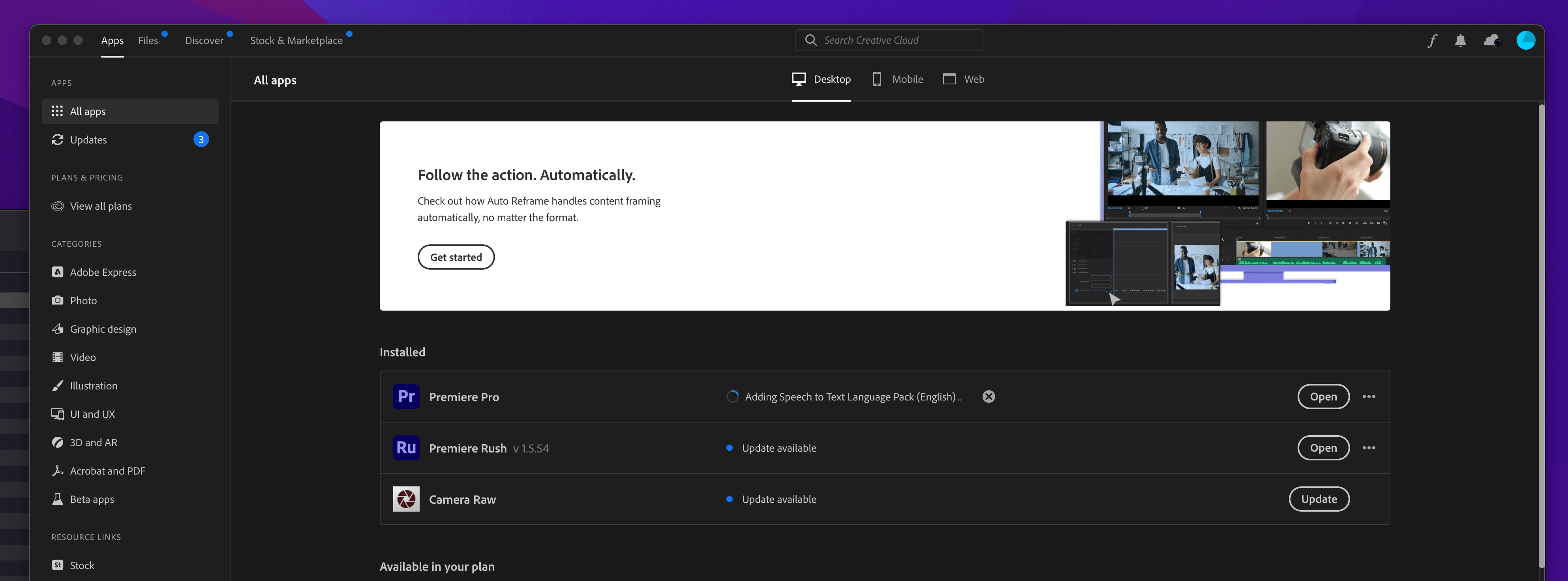 Solved: cannot find premiere pro to install on cc