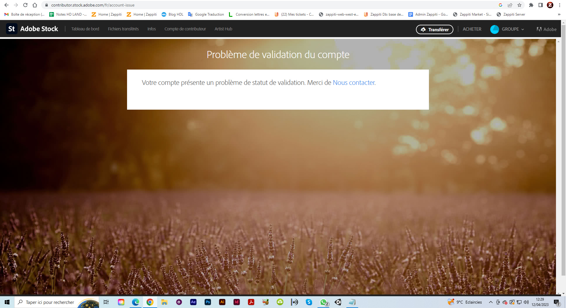 Adobe Stock - Your Account Has A Validation Status... - Adobe Support ...
