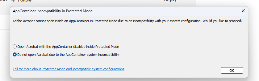Adobe Acrobat DC Does Not Start In Windows 11 - Adobe Community - 13760712