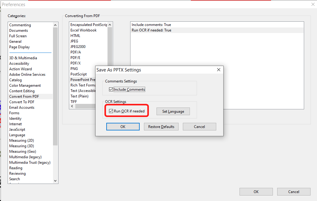 How To Stop Images Being Editable When Converting ... - Adobe Product Community - 13898462