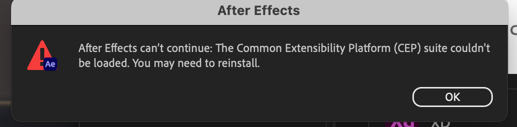 After Effects Not Working - Adobe Product Community - 14008699