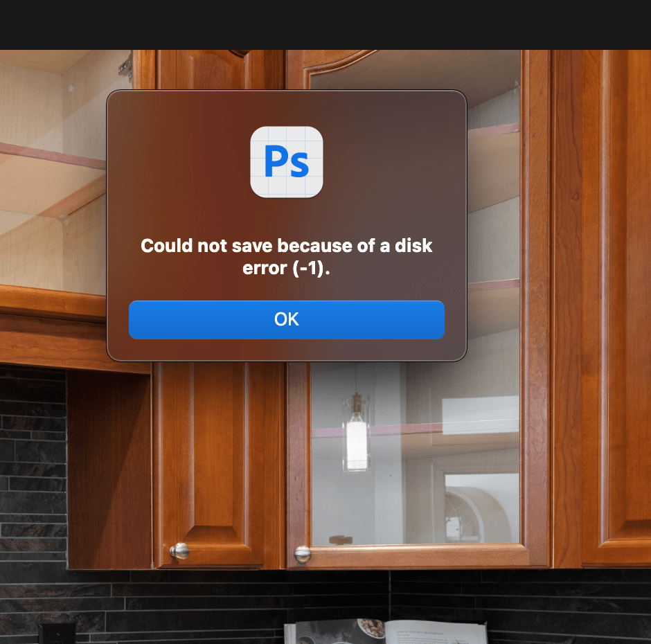 Photoshop Beta - Could Not Save Because Of Disk Er... - Adobe Product ...