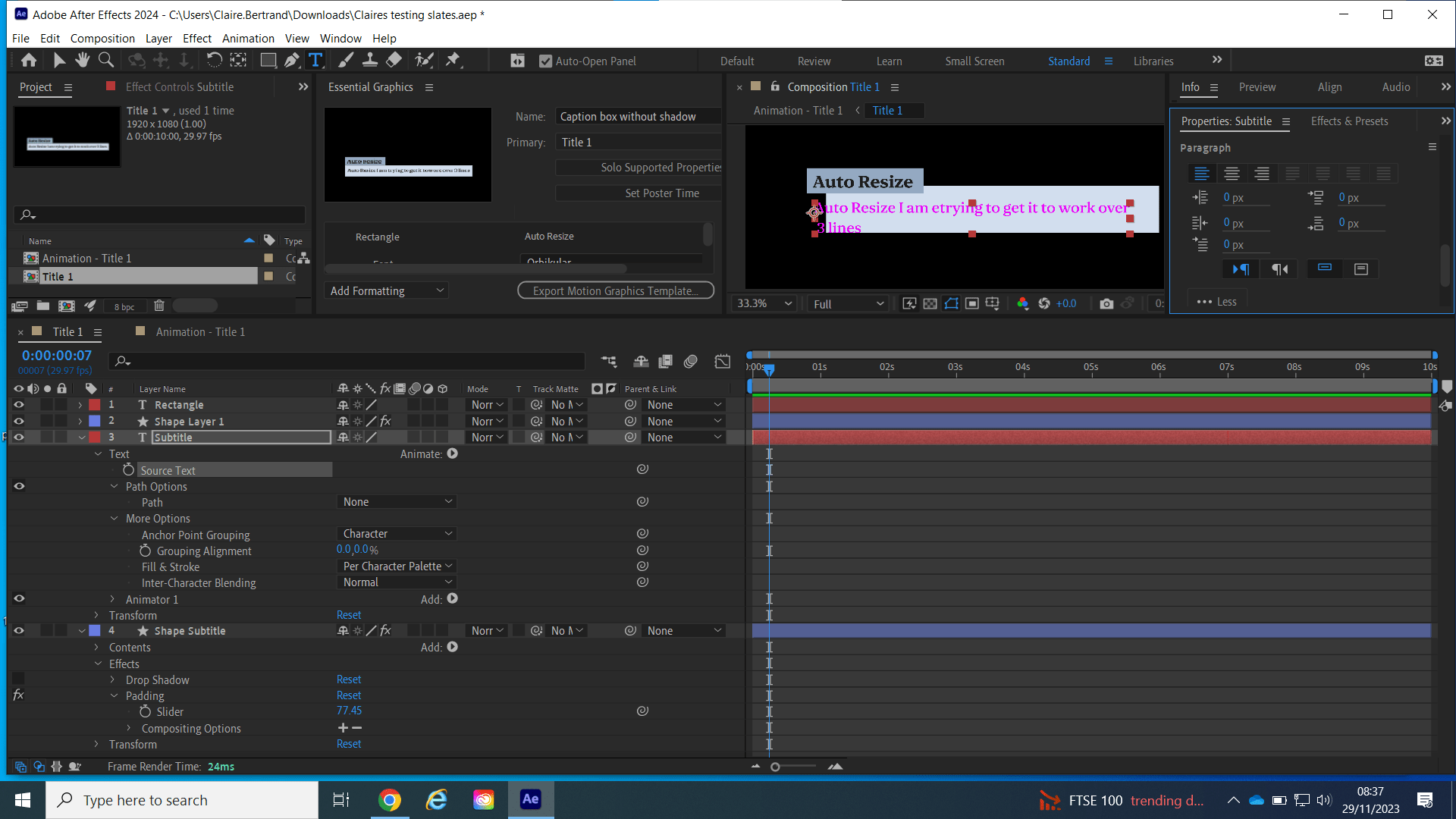 Dynamic Text Box Expressions - Adobe Community - 14265030