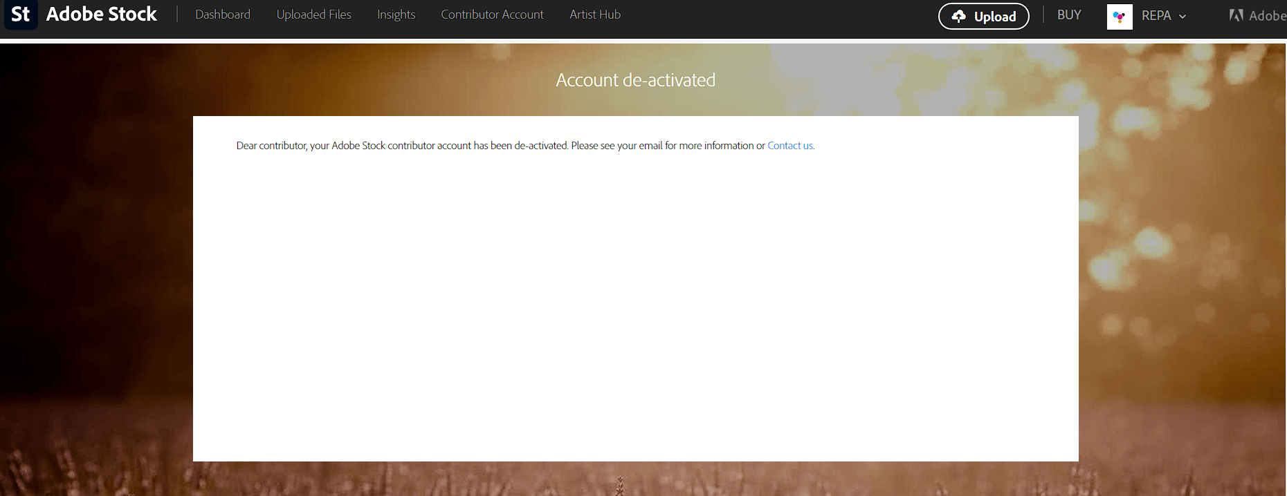 Account De-activated - Adobe Community - 14321867