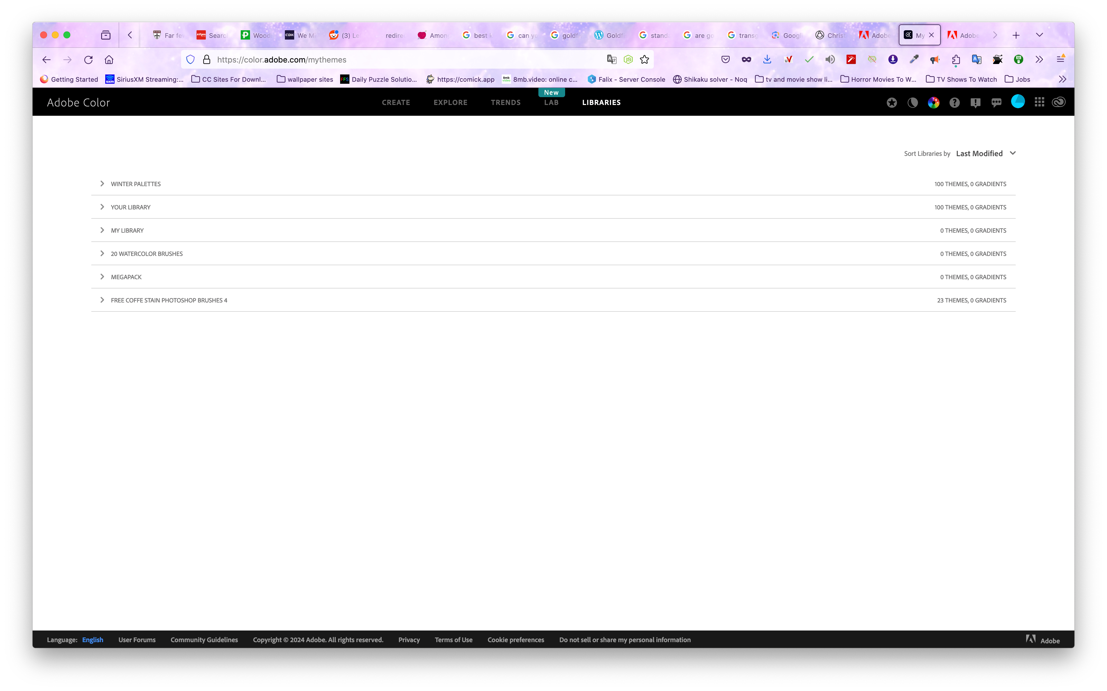 Adobe Color Libraries Not Showing Up - Adobe Product Community - 14329769