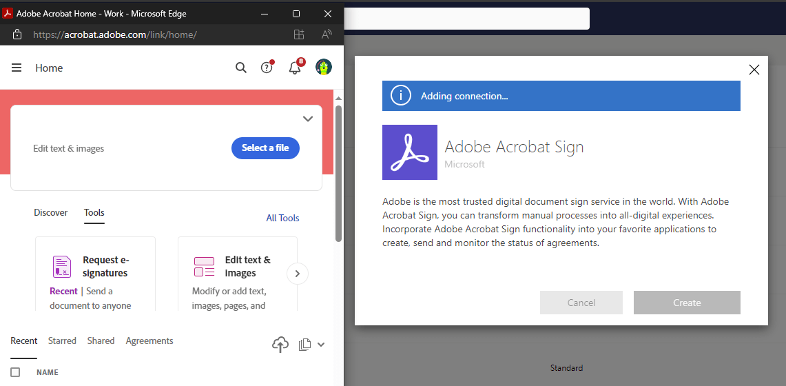 Power Automate With Adobe Acrobat Sign Suddenly No... - Adobe Product Community - 14375733
