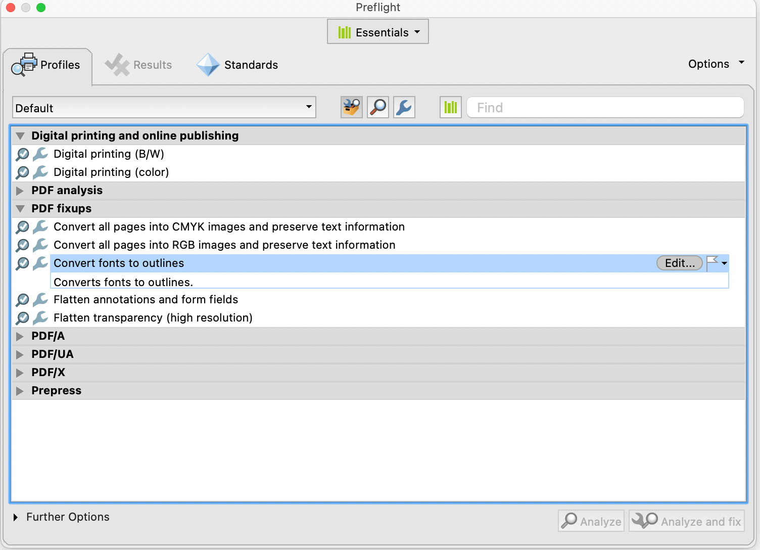 Solved: Acrobat Preflight Convert Fonts To Outlines Missin... - Adobe ...