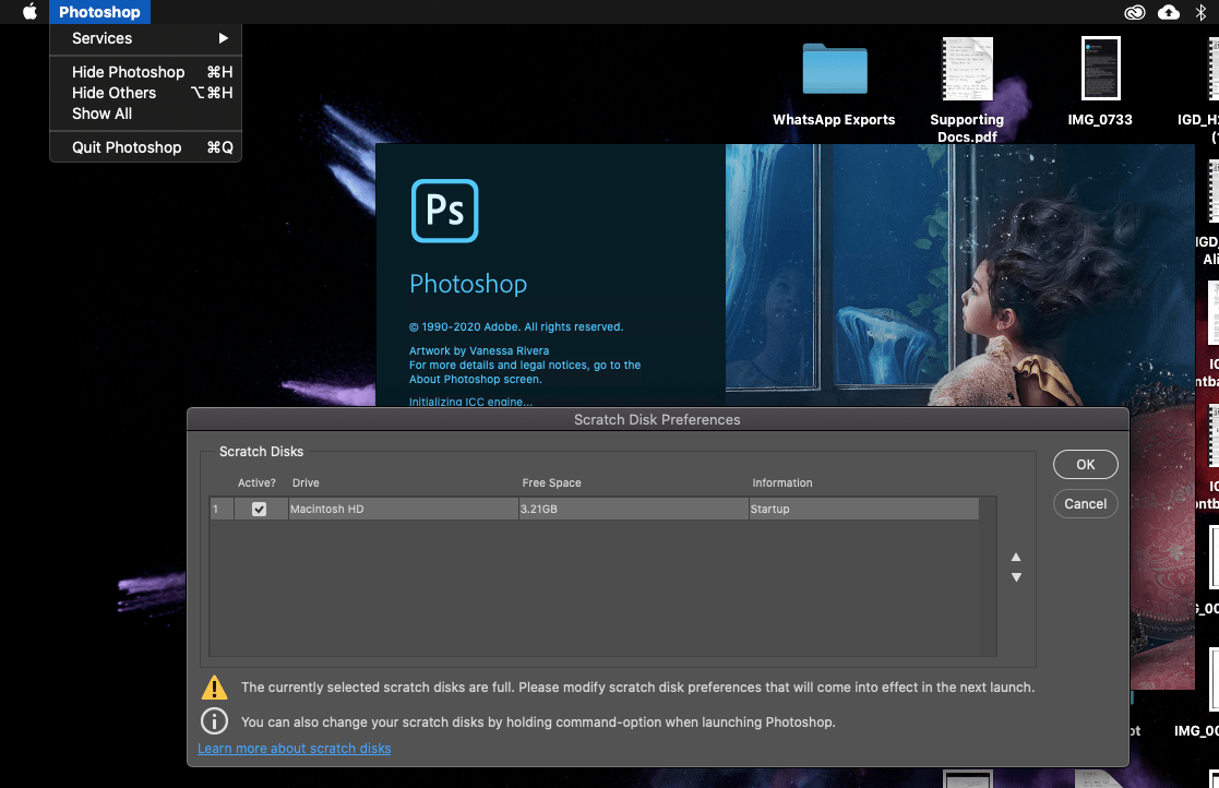 Can Someone Solve My Photoshop 2020 Scratch Disk I... - Adobe Product Community - 11028435