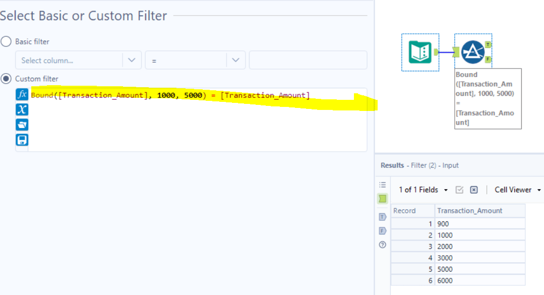 Solved: does alteryx have a between function or something
