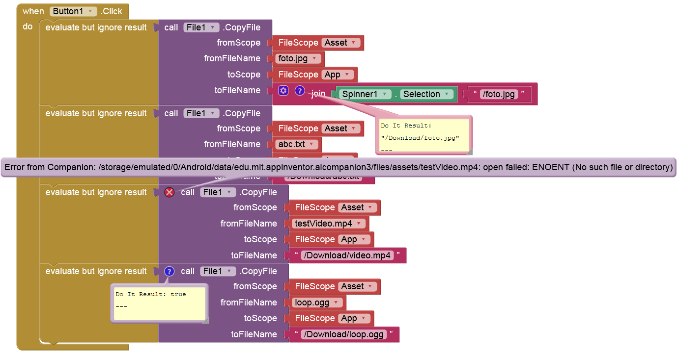 Use an assetmanager object to get an inputstream on an asset. Bugs With The New File Component Bugs And Other Issues Mit App Inventor Community