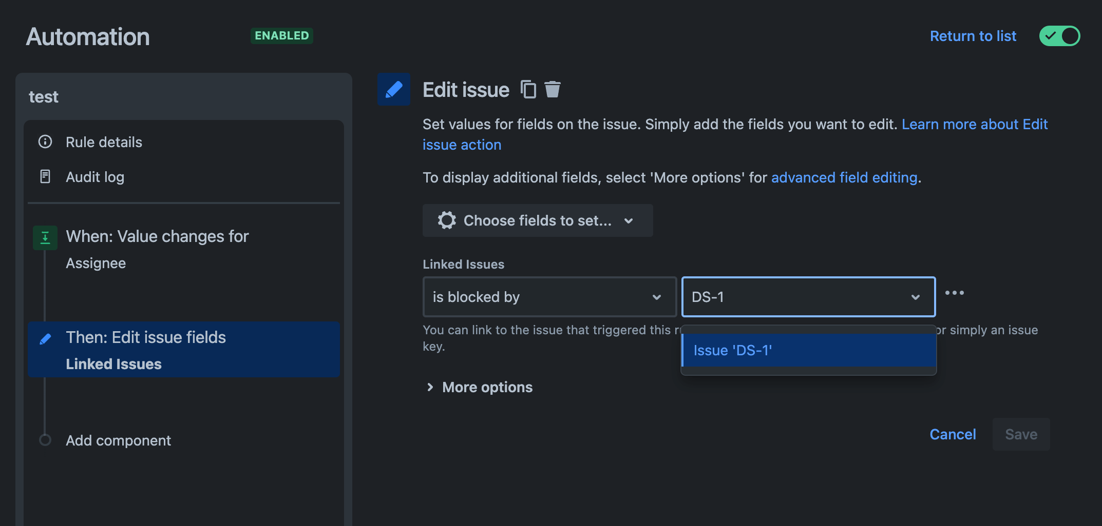 Solved: Link Issues In Automation - How To Enter The Issue...