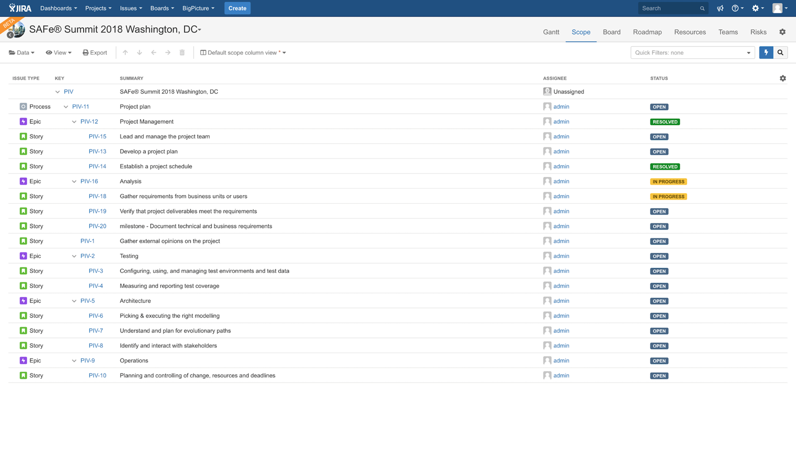 How To Do SAFe PI Planning In Jira + BigPicture? - Atlassian Community