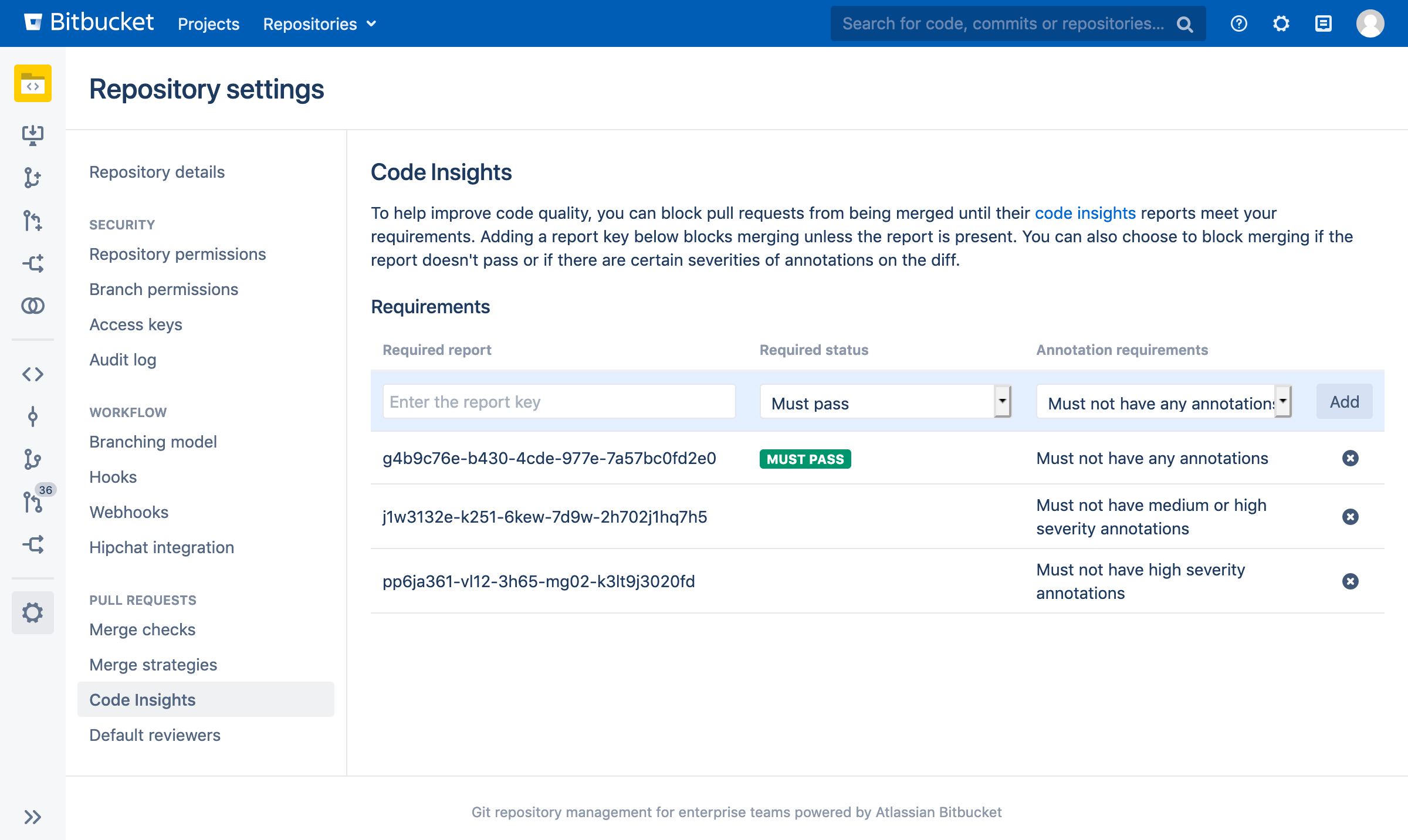 Bitbucket Server Code Insights Merge Checks Released In 6 9