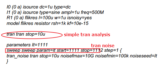 Resistor Noise Simulation By Transient Analysis Custom Ic
