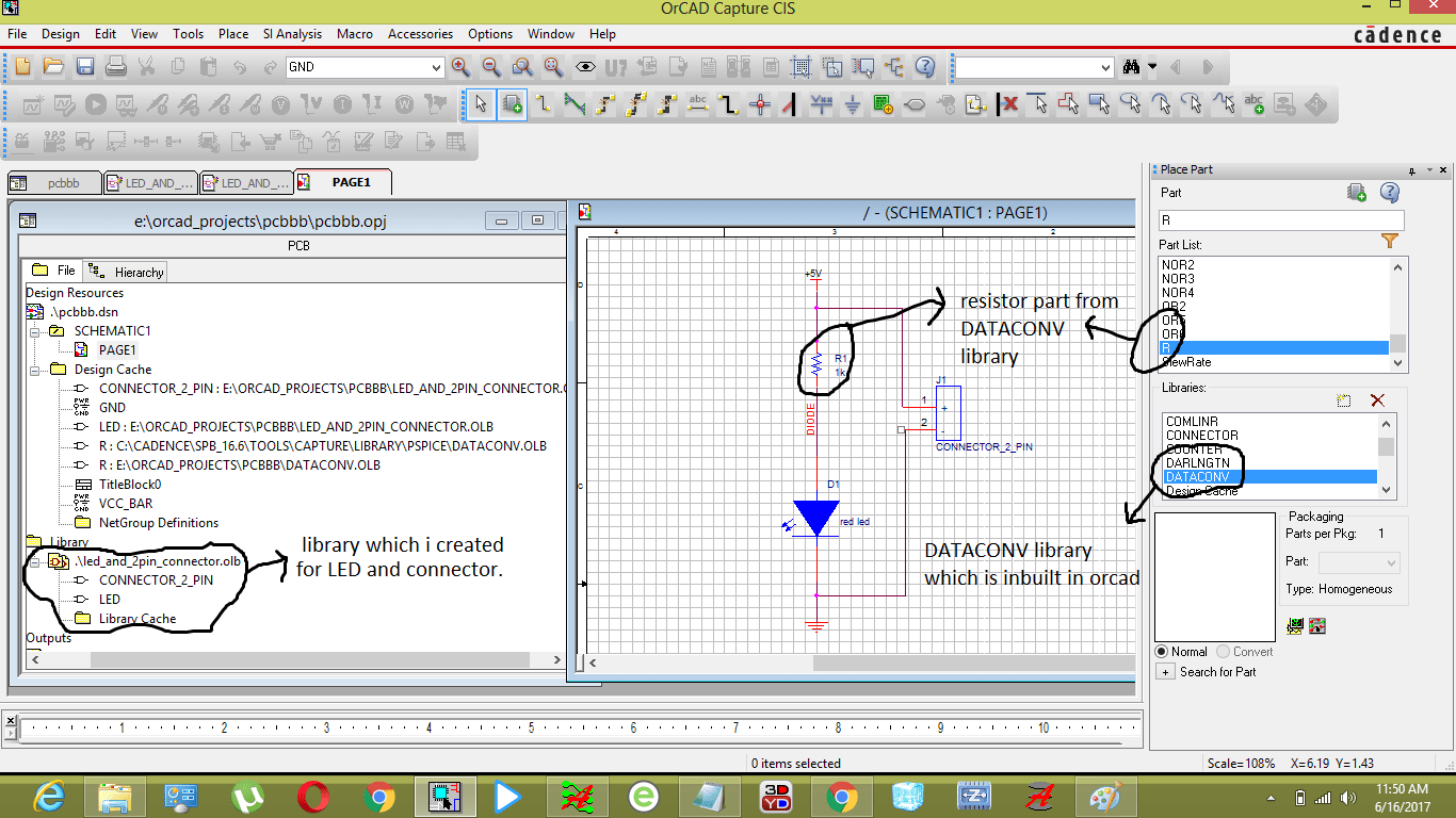 Can T Able To Place Resistor Used In Orcad Capture To