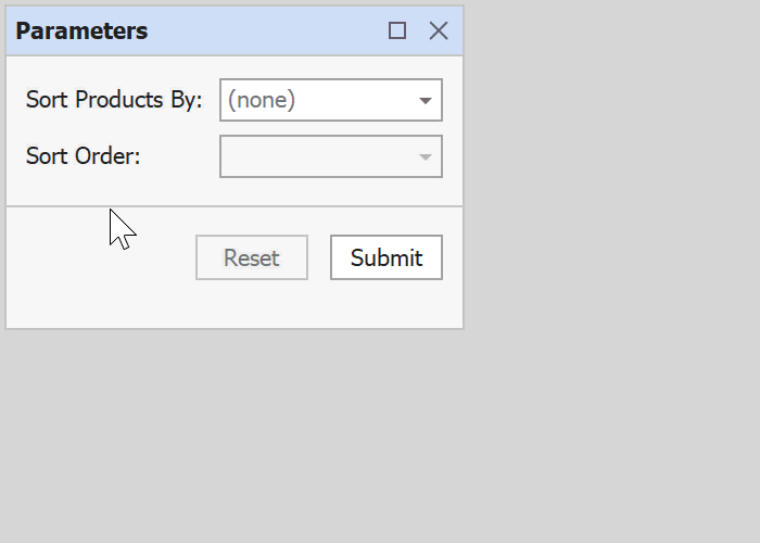 Reporting Parameters Panel Customization V21 2 - Download High Quality Light Illustration | Retina