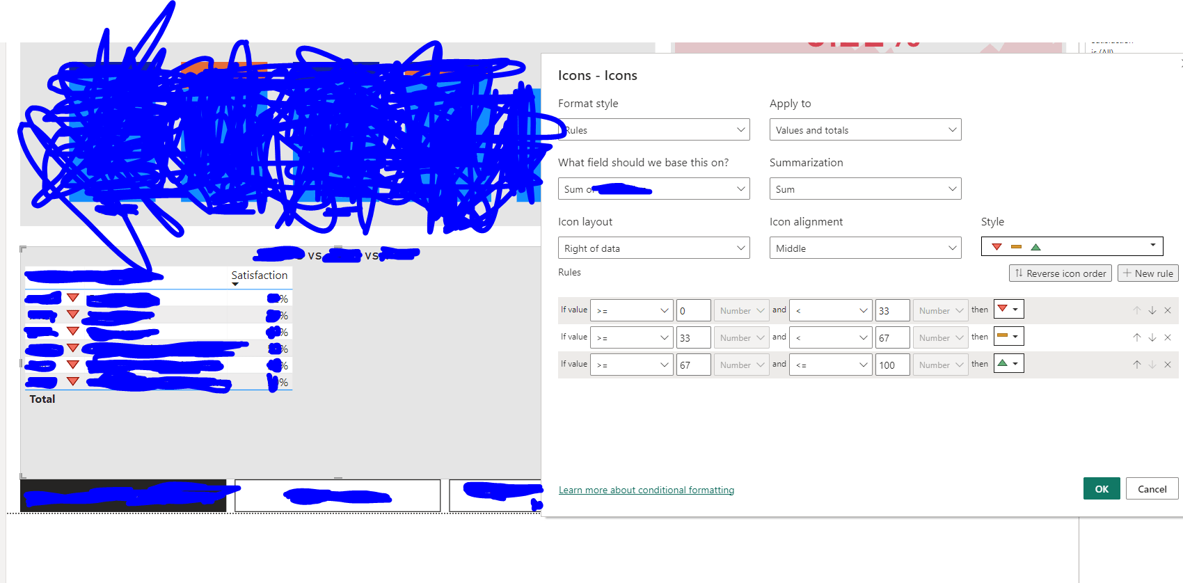 Conditional Formatting With Percentages - Help - Microsoft Fabric Community